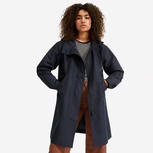 EUC Everlane The ReNew Anorak Navy Jacket Small